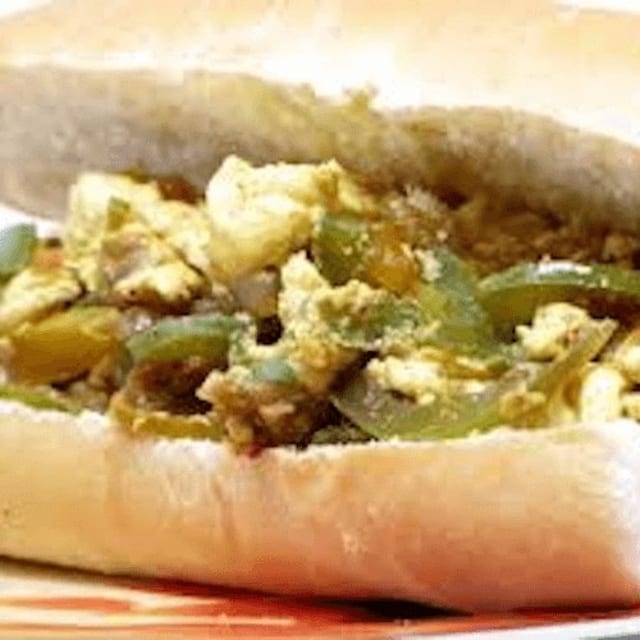 Peppers & Eggs Hero.