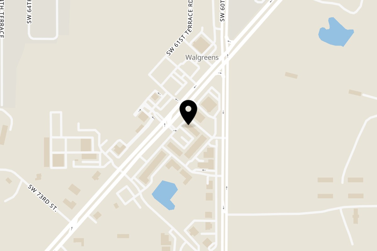 Map showing the location of Sammy's Italian on 6106 SW State Rd 200 in Ocala